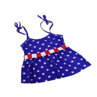 TODDLER Baby Girls 4. srpnja Dječji kupaći kostimi Star Stripe Top Shorts Dno Neevidencija Dan Kupanje
