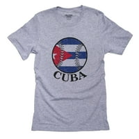 Kuba bejzbol klasika - Svjetska berba s zastavom Muška siva majica