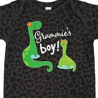 Inktastic grammie boy unuk dinosaur poklon baby boyysuit