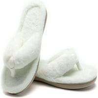 Ženske papuče tople memorije-pjene mekane plišane tanko s tangim flip-flops-papuče protiv klizanja unutarnje