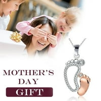 Dan privjesak Pokloni Love Matična kćerka ogrlica srebrna za mamu Ogrlice od srca Privjesci Valentinovo