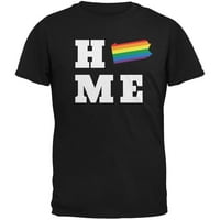 Pennsylvania State Home LGBT Crna majica za odrasle - X-Large
