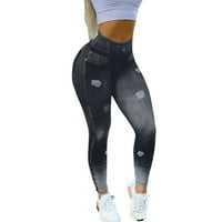 Ženske joge hlače Petite s džepovima joge gamaše za žene dužine gležnja za trčanje sportskih struka