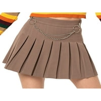 Slušajte Ženske djevojke Y2K High Strukna suknja sa oblogom Kratke hlače Školska uniforma A-line klizaljke
