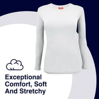 Prirodne uniforme V-izrez Ženska majica za dugih rukava