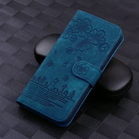Kompatibilan je za iPhone Pro SOKO otporni na fleksibilno postolje i flip novčanik sa kamencom za zglobove,