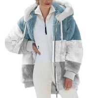 Plus veličina ženskih kaputa odolijeva moda ženska jakna za toplu FAU kaput zimski patentni zatvarač