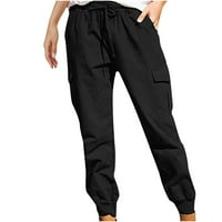 Voncos teretni pantalone za žene opušteno fit casual visokog struka širokih nogu labave pantalone Jogger