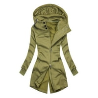 SNGXGN ženska jesenska i zimska jakna dugih rukava revel topla zimska sherpa kaput ženske zimske kapute,