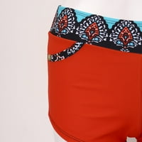 Aaiyomet ravni kutak Split kupaći kostimi za kupaći kostim kupaći kostim plus size za žene suncokret, crveni XL