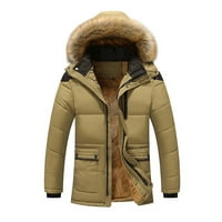 Muška pakirana jakna za puhanje prevelike zimske guste toplom rukom Sherpa obložen parkom puffer kaput