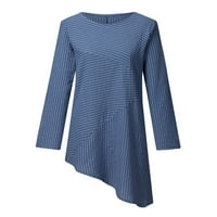 GAKVOOV Fall džemperi za žene Jeseni štedni čišćenje Ženske velike veličine okrugli O-izrez kratkih