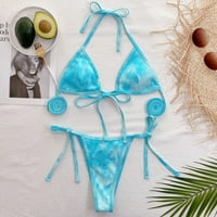 Ocivier bikini kupaći kostimi plivali žensko odjeću za plažu kravata-boje zavoj dvodijelni kupaći kostimi