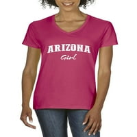Arti - Ženska majica V-izrez kratki rukav, do žena Veličina 3XL - Arizona Girl