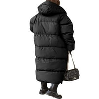 GENUISKIDS Womens Puffer dolje kaput s dugim zimskim jaknom kapuljačom Laganom prekrivenom tankom tople naftom izoliranom zimskom kaputu