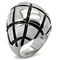 Alamode TK139- Ženski prsten od nehrđajućeg čelika od nehrđajućeg čelika bez kamena u bez kamena - veličine