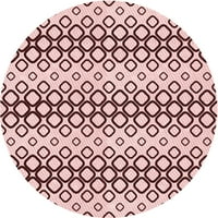 Ahgly Company u zatvorenom okruglom uzorkovnom svjetlu ružičaste ružičaste prostirke, 7 'okruglo