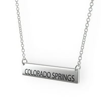 Kolorado opruge Ženski bar Privjesak ogrlica Sterling Sliver