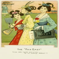 Tri kineska mainoškog plakata Print Mary Evans Picture Librarypeter & Dawn Cope Collection