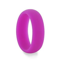 Silikonski prsten za muškarce i žene Purple Comfort Fit Hypoalergenic Thorsten - Veličina 8