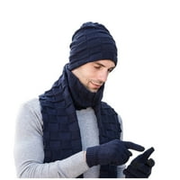 Ženske kape zimske pletene vjetrootporne rukavice od tri komada zimske pletene tople kape za žene