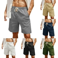 Muški kratke hlače elastična struka za struku Ljeto vreća od labavog ležernog džepa pola pantalona