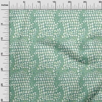 Onuone viskoza Šifon Dusty Teal Zelena tkanina Zmija životinjska koža Šivaća tkanina od dvorišta tiskana