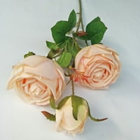 Simulacija Rose Vivid Fau svilena cvijeta vjenčanica glava umjetna ruža cvijet