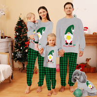 Božićne pidžame za obiteljske klasične setove za spavanje Print Slatki PJS odgovarajućim setovima za