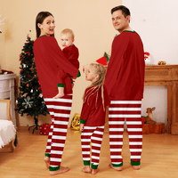Božićne pidžame za obitelj, božićne padnjake hlače, slatka božićna pidžama