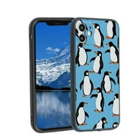 Kompatibilan sa iPhone futrolom telefona, silikon na pingvini - kućište za teen Girl Boy za iPhone 12