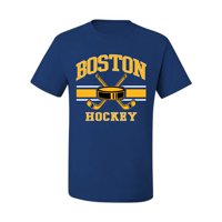 Divlji Bobby City of Boston Hockey Fantasy Fan Sports Muška majica, Royal, Mali
