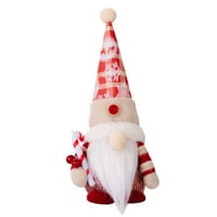 Božićna ploča snježna pahuljica lutka sa svijetlim crvenim bijelim bojama za stvaranje božićne atmosfere