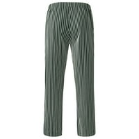 Muški ravni prednji dio Fle Stretch kratki prugasti kratke hlače zelene m
