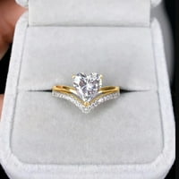 Prstenovi za djevojke Love u obliku Veliki prsten za rinestone Diamond ljubavni prsten Elegantno geometrija