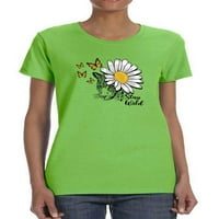 Ostanite divlje majica s majicom za bijelu daisy-a -image by shutterstock, ženska velika