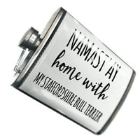 Flask Namast'ay dom sa mojim stafordskim bulnim terijerom jednostavnim izrekama