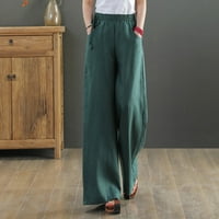 Voncos casual pantalone za žene na prodaju Tummy Control Lagane labave pamučne pamučne pamučne pamučne