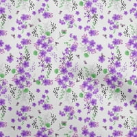 Onuone pamuk poplin ljubičasta tkanina cvjetna tkanina za šivanje tiskane ploče od dvorišta širom dvorišta