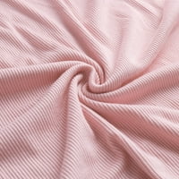 Ženske vrhove bluza Žene Ležerne prilike s dugim rukavima Henley majice Ružičasta S