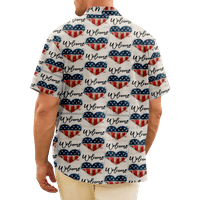4. jula muška havajska majica SAD Nacionalna zastava grafički otisak majica navratnik 3d Print na otvorenom