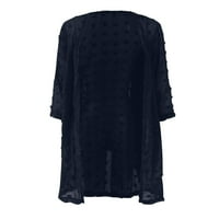 Korduroy Shacket Women Cardigan Ispiši džempere za žene Ležerne prilike Casual Cardigan Tri četvrtine