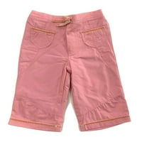 Pantalone za djevojčice - solidni ružičasti SZ mjeseci - baby hlače aktivne