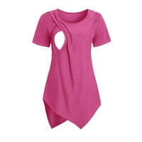 Giligiliso Clearence Materiny Pamuk mješavina Odjeća za žene Kratki rukav Nurcing BabyFeeding majica