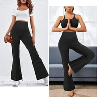 Gotoly Bootcut yoga hlače za žene na pantalone na pantalone, ležerne salonske hlače Radne hlače Duksevi