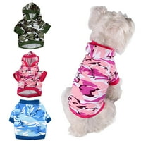 Meidiya Camuflage Duks pamuk pamuk pamučni džemper, elegantna odjeća za pse, pamučna dukserica za pse