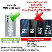 ViBecover tanak futrola kompatibilna za Motorola Edge, ukupni poklopac straže FLE TPU, zaštitni ekran