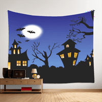 Halloween Dekorativna tapiserija, Noćna tapiserija za Noć vještica, za spavaću sobu estetsku kućni zidni