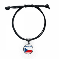 Češka Country Love Narukvica kožni konop za narukvicu Crni nakit