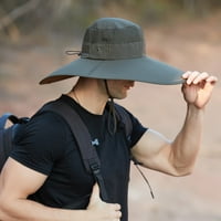 Miluxas sunčani šešir za muškarce, vodootporan širok špet od ruba od ruba sklopivi boonički šešir za ribolov planinarenje vrt safari plaža